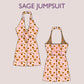 SAGE Jumpsuit - bow tie playsuit | Deep V Neckline | Women short Sleeveless ,sewing Pattern PDF