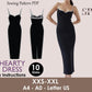 HEARTY Dress - bodycon dress | slim fit | one piece | Party sewing pattern pdf XXS-XXL