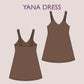 YANA Dress - ruffled strap | Bustier Women pattern | V neckline | Sleeveless | sewing pattern
