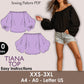 TIANA Top - Off shoulder puffy sleeve top  | Top sewing pattern | oversize summer top , Puffed top, women Top digital sewing Pattern PDF