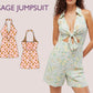 SAGE Jumpsuit - bow tie playsuit | Deep V Neckline | Women short Sleeveless ,sewing Pattern PDF
