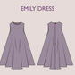 EMILY Dress - Trapeze dress sewing | Women dress pattern| Short dress| one piece dress | summer dress pattern| Top Flair Dress Pattern PDF