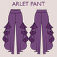 ARLET Pant- Puffed pant | wide leg side cut classic pant | 70s, 90s pant| stretchy| casual| Women Trouser sewing pattern| Digital Pants