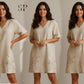 Linen Dress Sewing Pattern PDF – V-Neck Tunic Dress Pattern for Beginners, Loose Fit Summer Dress, Simple Minimalist