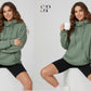 Cross Neck Hoodie Sewing Pattern PDF, Women’s Pullover Hoodie Pattern, Cozy Cowl Neck Sweatshirt- 15 Sizes