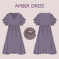 AMBER Dress - Nursing dress pattern| breastfeeding dress sewing pattern | Women dress pattern| mother dress pattern | sewing pattern pdf