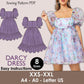 DARCY Dress - Puffy dress| Selkie dress | Prom dress | Women puffy sleeve| barbie dress| one piece | square neckline | sewing pattern pdf