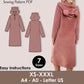 Hooded Nightdress Sewing Pattern PDF, Cozy 3D Ears Loungewear, Sleepwear Dress - XS-XXXL