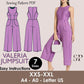 VALERIA Jumpsuit - Summer romper | Round Neckline | Women Long jumpsuit pattern| Sleeveless, short dress| sewing Pattern PD,F broad pant