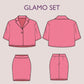 GLAMO Set - Shirt & skirt | Summer Dress | Women dress pattern| Half Sleeve dress, Short dress| sewing Pattern PDF jacket skirt combo
