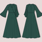 Maxi Wrap Dress Sewing Pattern PDF | Long Bell Sleeve Dress XS-3XL | Elegant Evening Gown Pattern