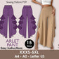 ARLET Pant- Puffed pant | wide leg side cut classic pant | 70s, 90s pant| stretchy| casual| Women Trouser sewing pattern| Digital Pants