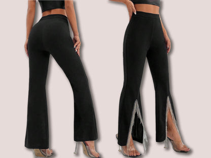 WILLA Pant - front slit pant | Classy fit | Pants Sewing | Women’s Comfy Pant | Wide leg pant | 15 Sizes| Wide bottom legs, party, birthday