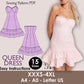Bustier dress sewing pattern| Ruffle dress pattern| women bustier dress pattern| 15 size| women pdf pattern| robe patron couture| Digital
