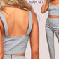Crop Top & Fitted Pant Sewing Pattern: Women's Summer Set (PDF Pattern)