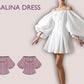 Off shoulder puff sleeve dress sewing pattern | puffy sleeve dress pattern | 13 sizes | women dress sewing pattern | Party, Wedding, Prom