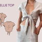 ELLIE Top - Tie Knot Front Crop Top | Bow crop top  | Tie easy Women TOP dress pattern| women digital sewing Pattern PDF summer