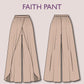 FAITH Pant - women wrap pant | women pant sewing PDF | slit pant | Women’s Comfy Pant | Wide leg pant | 15 Sizes| Digital trouser long pant
