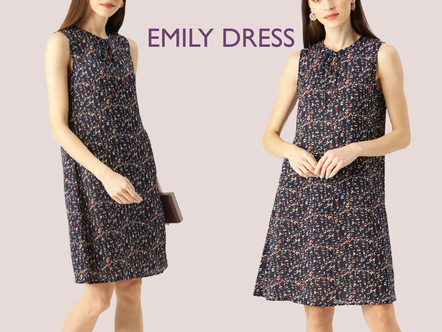 EMILY Dress - Trapeze dress sewing | Women dress pattern| Short dress| one piece dress | summer dress pattern| Top Flair Dress Pattern PDF