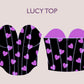 LUCY Top - bustier sweetheart neckline bodice | Heart Corset sewing pattern | Women TOP dress pattern| Bustier, women digital sewing PDF
