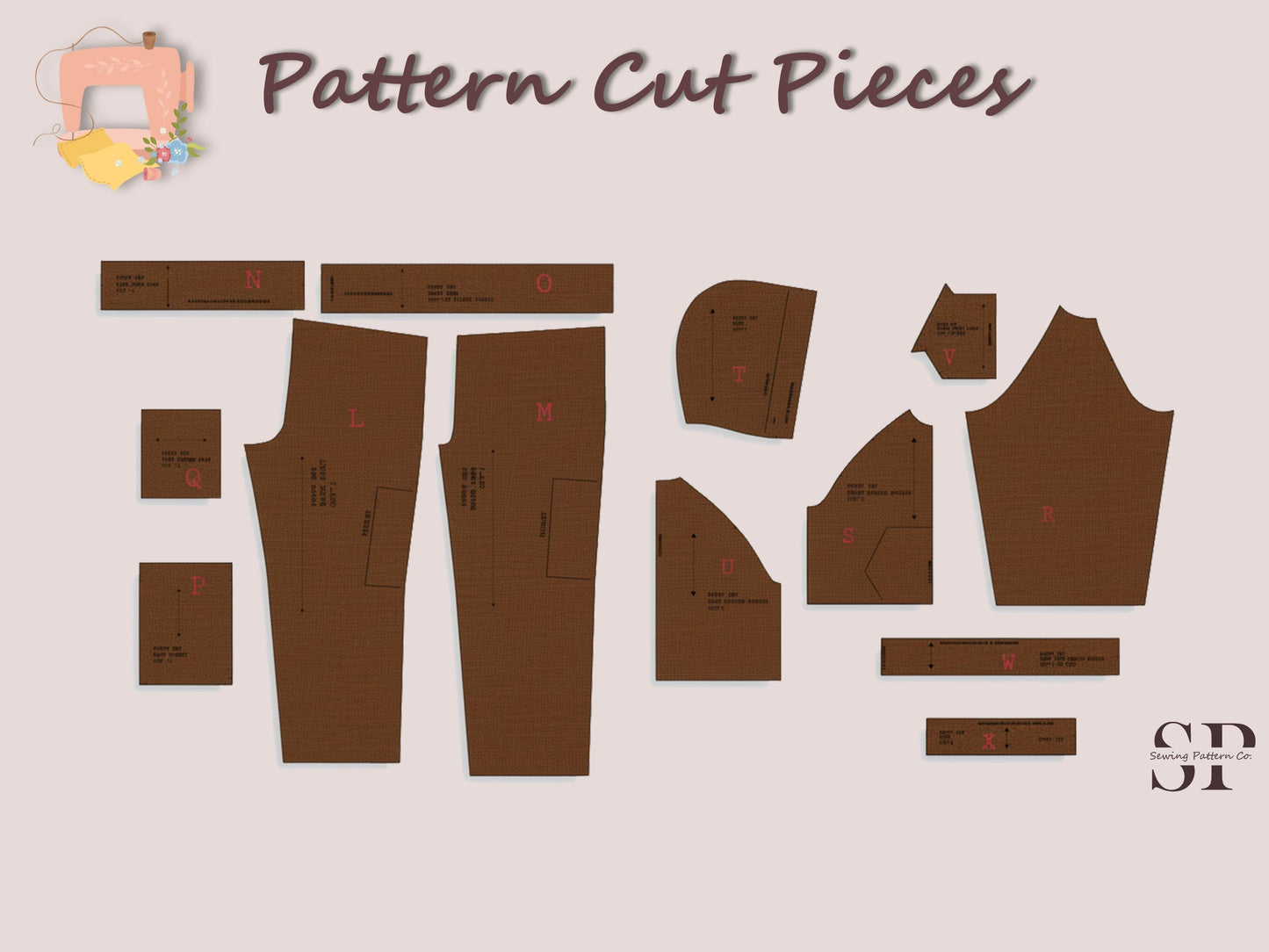 Cozy Hoodie Set Sewing Pattern PDF – Raglan Hoodie & Cargo Sweatpants Pattern – Winter Lounge Set