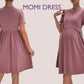 MOMI Dress - Pregnancy  dress pattern| High neck skirt| Nursing dress pattern| easy beginner women dress Top sewing pattern PDF