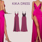 KIKA Dress - prom dress | Bustier open back maxi | Women dress | one piece gown | V neckline Slit dress| Sleeveless | sewing pattern pdf