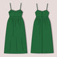 Sweetheart Linen Dress Sewing Pattern PDF – Gathered Midi with Straps, Spaghetti Strap, XS–3XL